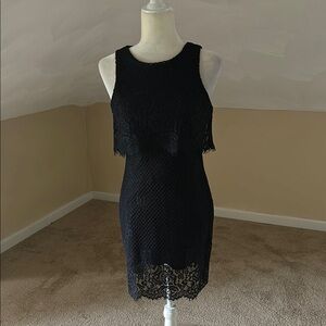 Jump Black Lace Sheath Mini Dress